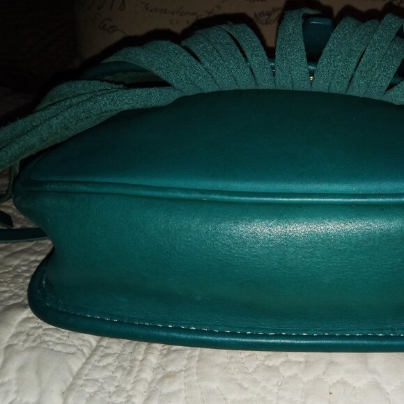 Dooney & Bourke Lulu Fiona Teal Leather Crossbody - Picture 8 of 9